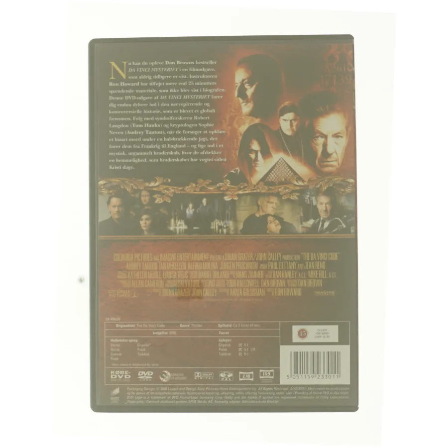 Da Vinci Mysteriet (Extended Cut) med Tom Hanks (DVD)