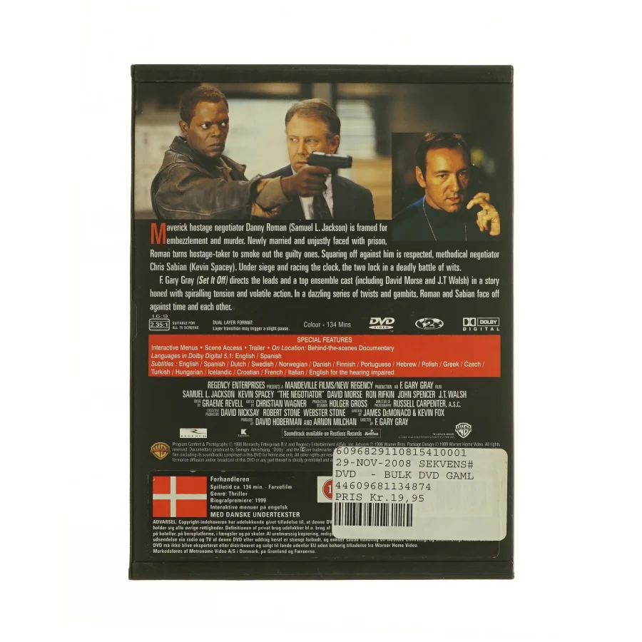 The negotiator fra dvd