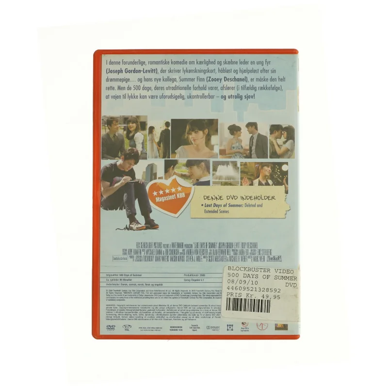 (500) days of summer fra dvd