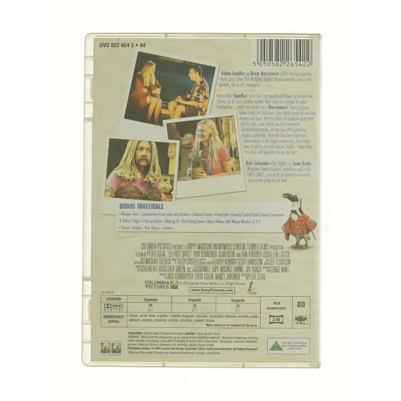 50 First Dates fra DVD