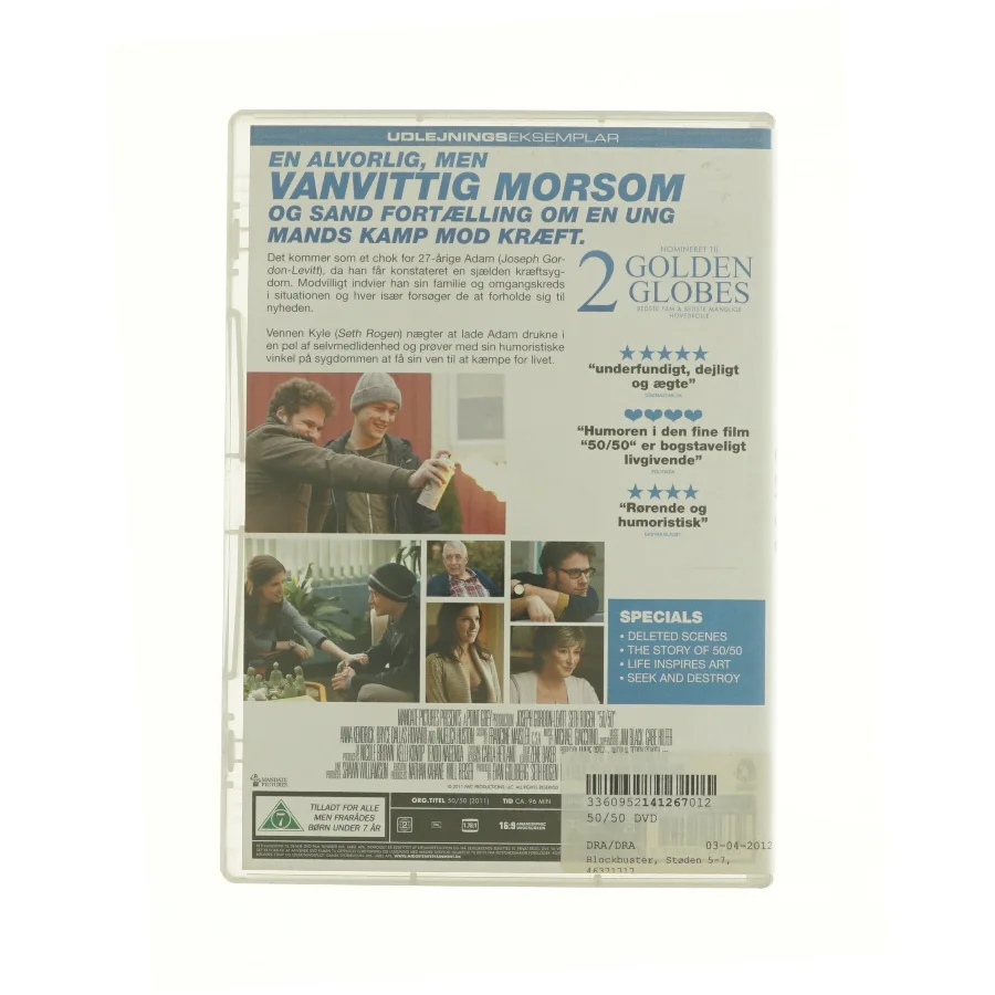 50/50 fra dvd