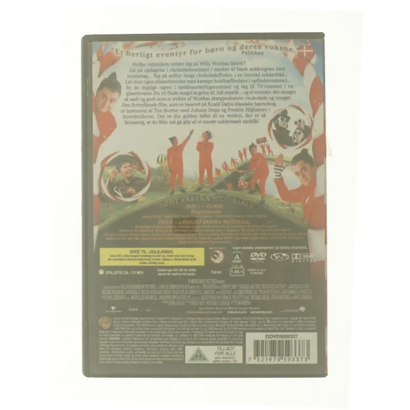 Charlie og Chokoladefabriken Special Edition                            <span class="label label-blank pull-right">Special edition</span> fra DVD
