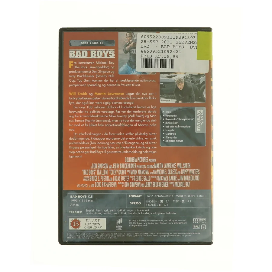 Bad boys fra dvd
