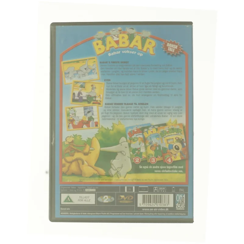 Babar vokser op fra DVD