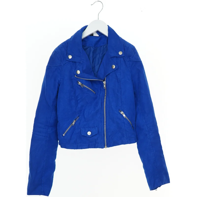 Blå jakke med lynlåse fra H&M (str. XS)