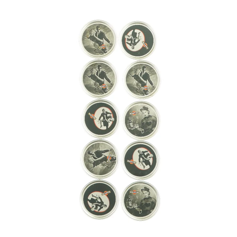 Glasbrikker 10 styk fra Martini
