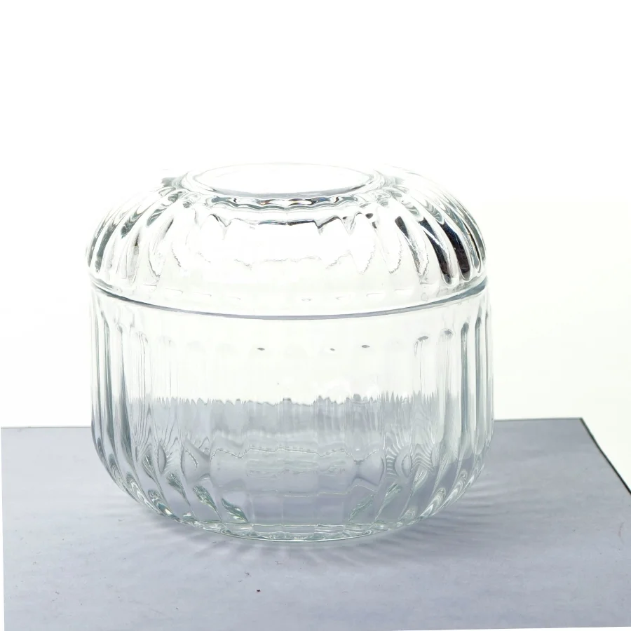 Glas beholder med låg fra Ikea (str. 6 x 10 cm)