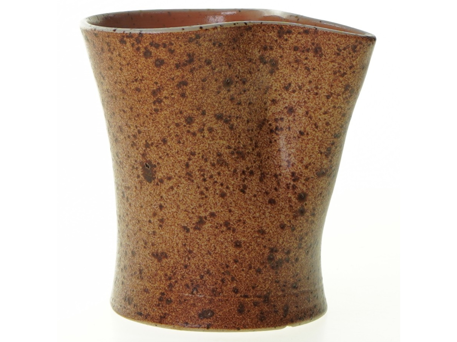 signeret keramik mælkekande / vase(str. 10 x 8 cm)