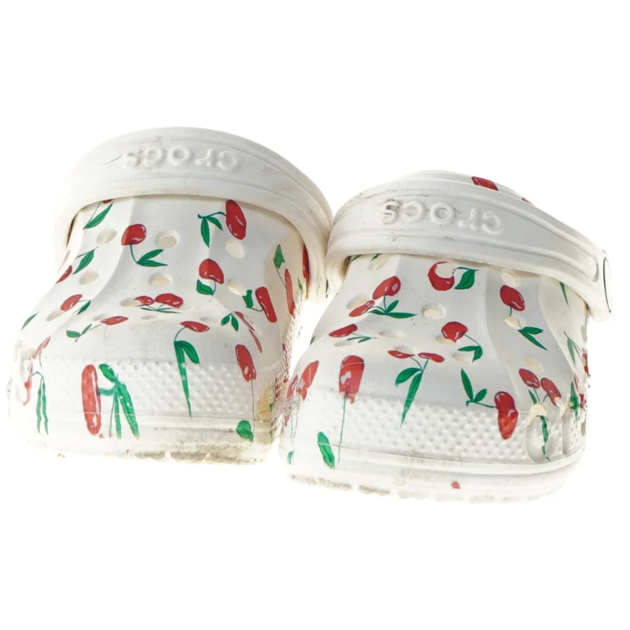 Crocs til børn med kirsebærprint fra Crocs (str. længde 19 )