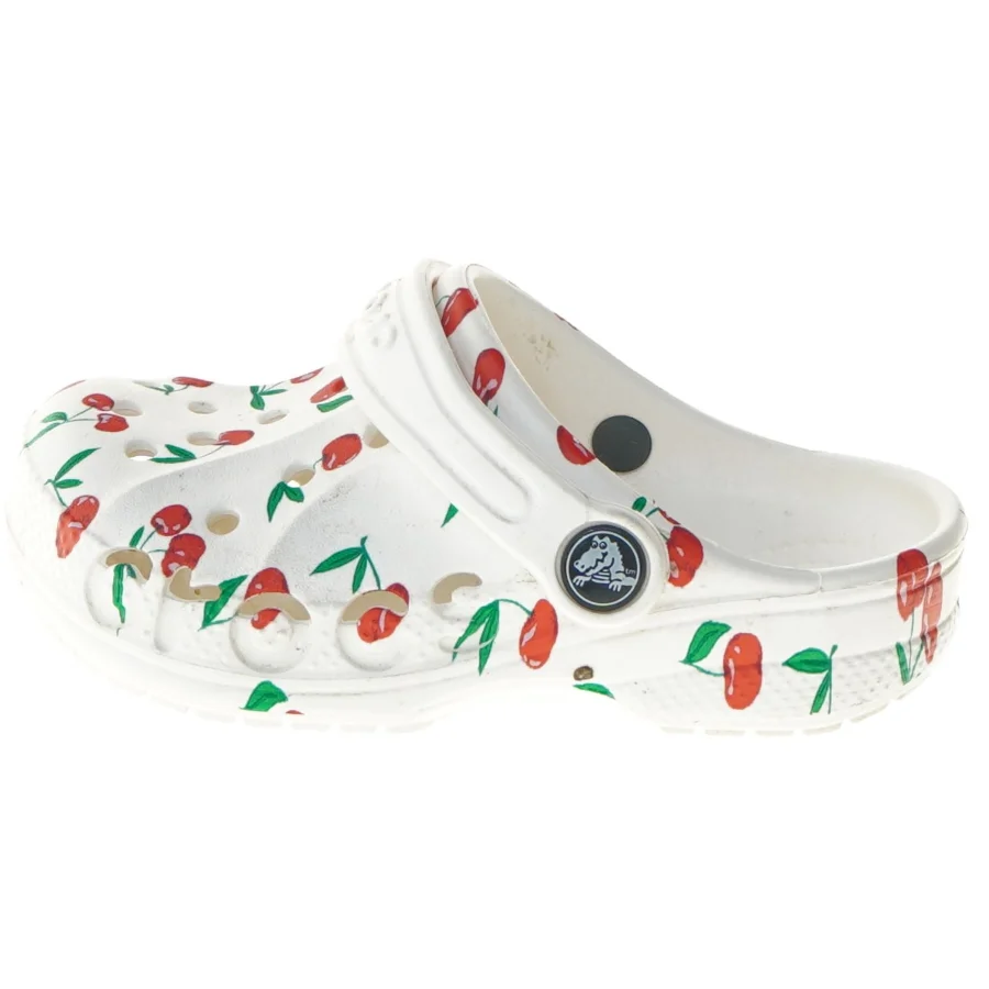 Crocs til børn med kirsebærprint fra Crocs (str. længde 19 )