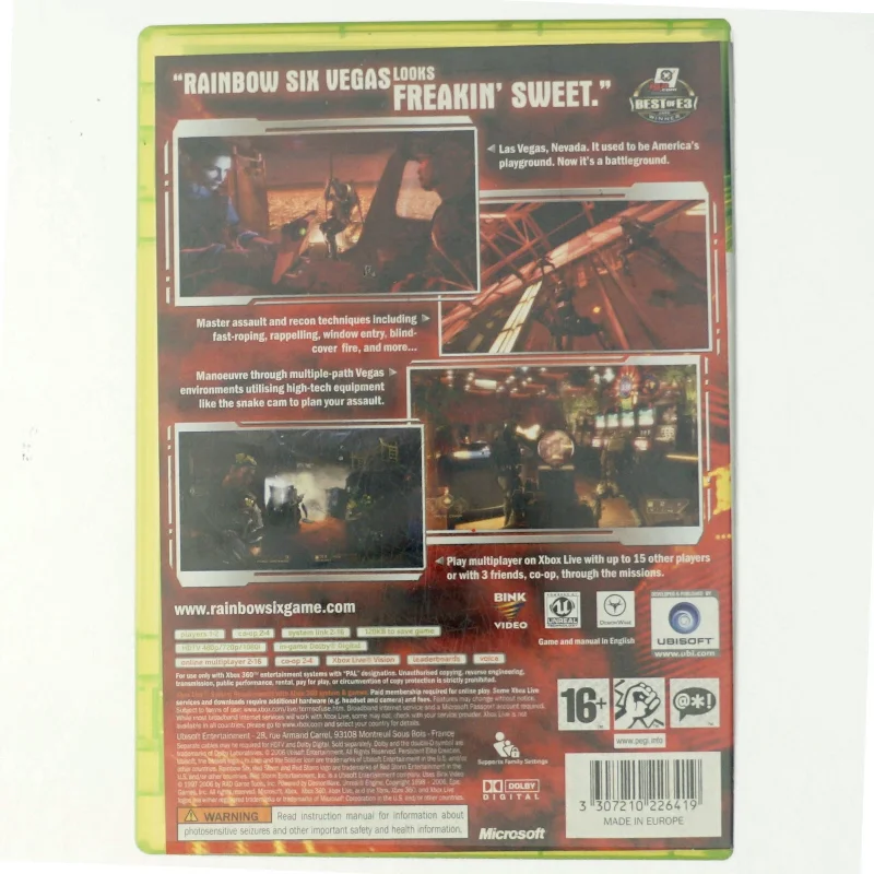 Tom Clancy's Rainbow six vegas (Computerspil)