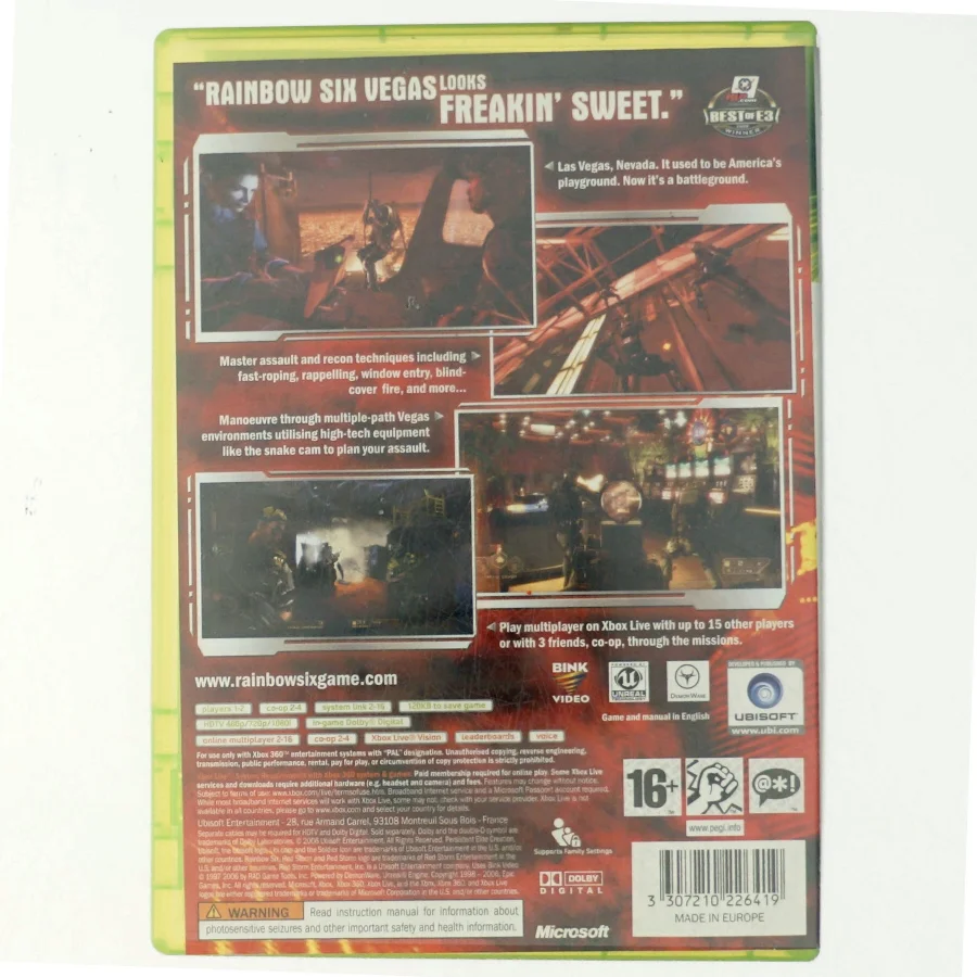 Tom Clancy's Rainbow six vegas (Computerspil)