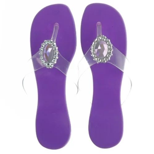 Lilla klipklapper med hæl og dekoration (str. Længde 19 cm/str 30)