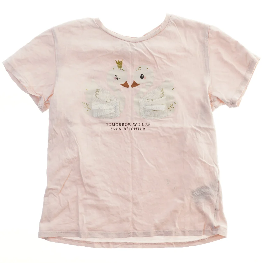 T-shirt med svaner fra H&M (str. 140)