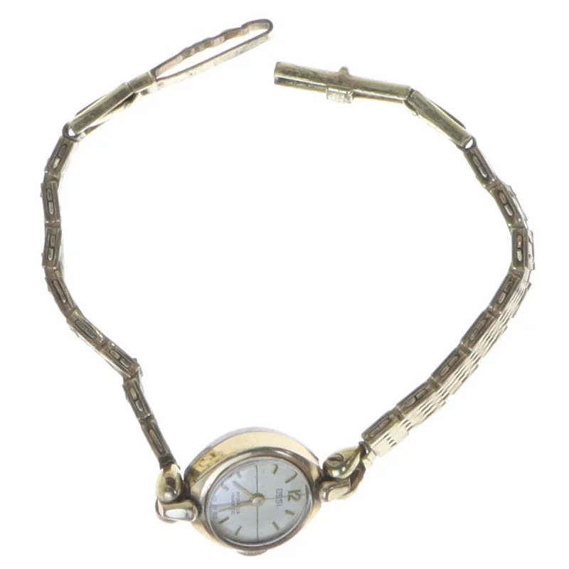 Klassisk retro dameur med guldlænke fra Ossi