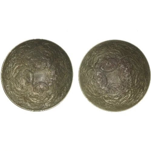 To dekorerede skåle (str. Ø 20x8 cm)