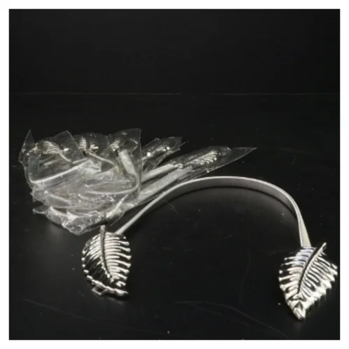 Dekorative bladformede servietringe / gardinholdere (str. 49 cm)