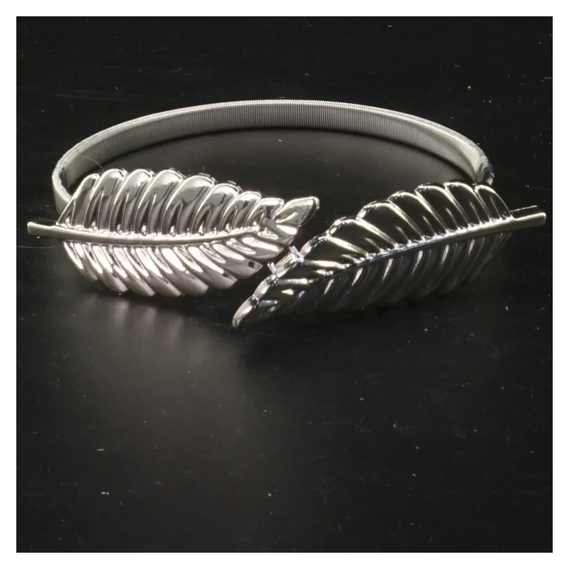 Dekorative bladformede servietringe / gardinholdere (str. 49 cm)