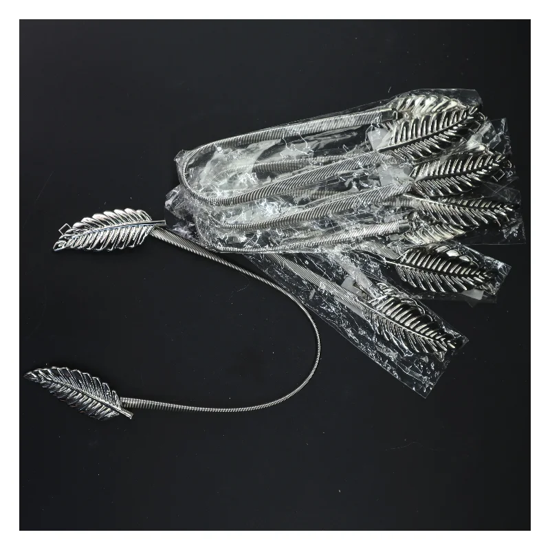 Dekorative bladformede servietringe / gardinholdere (str. 49 cm)