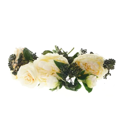 Blomsterbuket med kunstige roser (str. 43 cm)