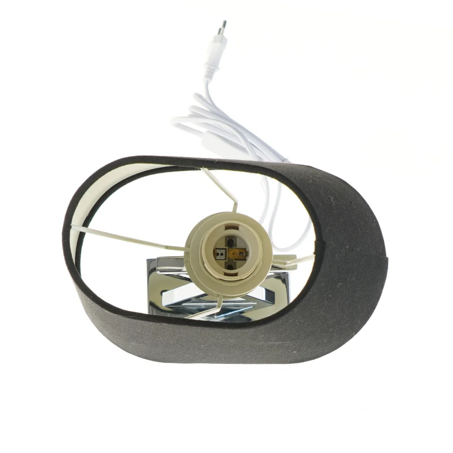 Bordlampe med sort skærm (str. 46 cm)