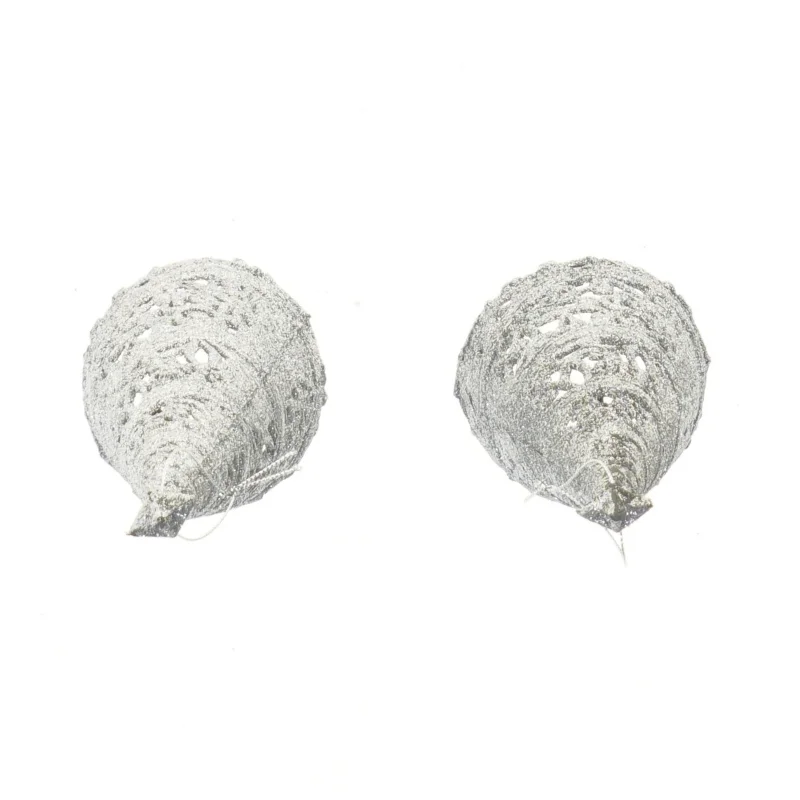 Sølv glitrende dekorationstræer (str. 24 cm)