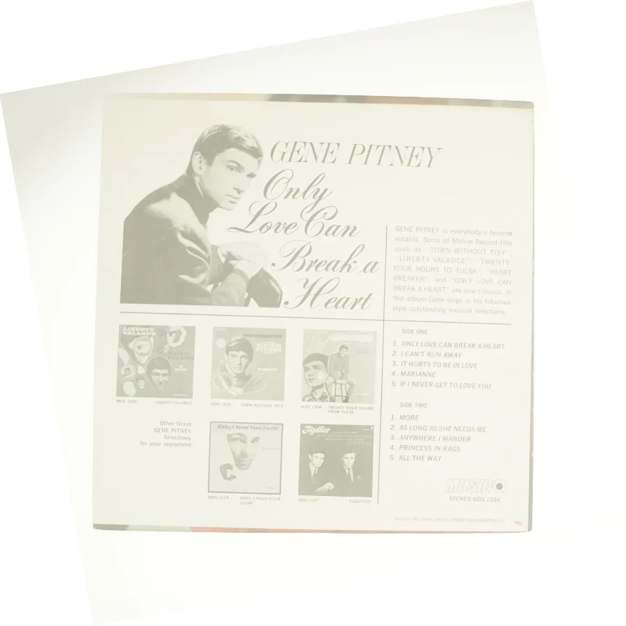 Only love can break a heart af Gene Pitney