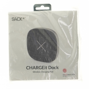SACKit ChargeIt Dock trådløs oplader fra SACKit (str. 105x105x17,5 mm)