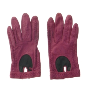 Læderhandsker i bordeaux farve fra Markberg (str. 20 cm)