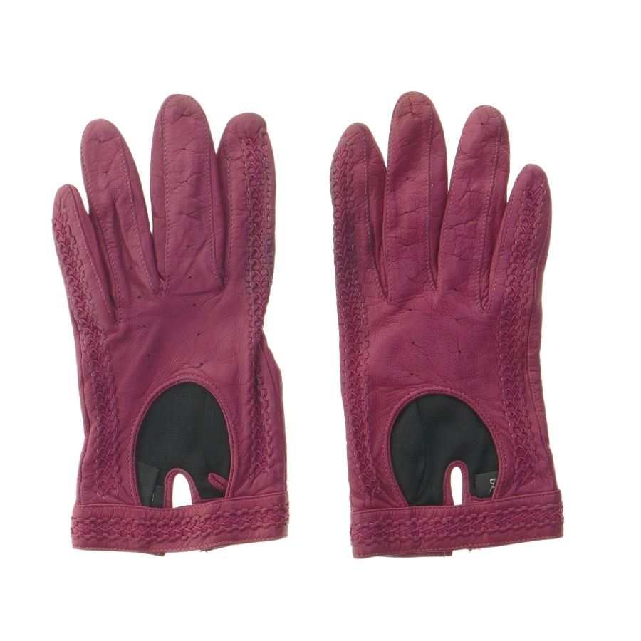Læderhandsker i bordeaux farve fra Markberg (str. 20 cm)