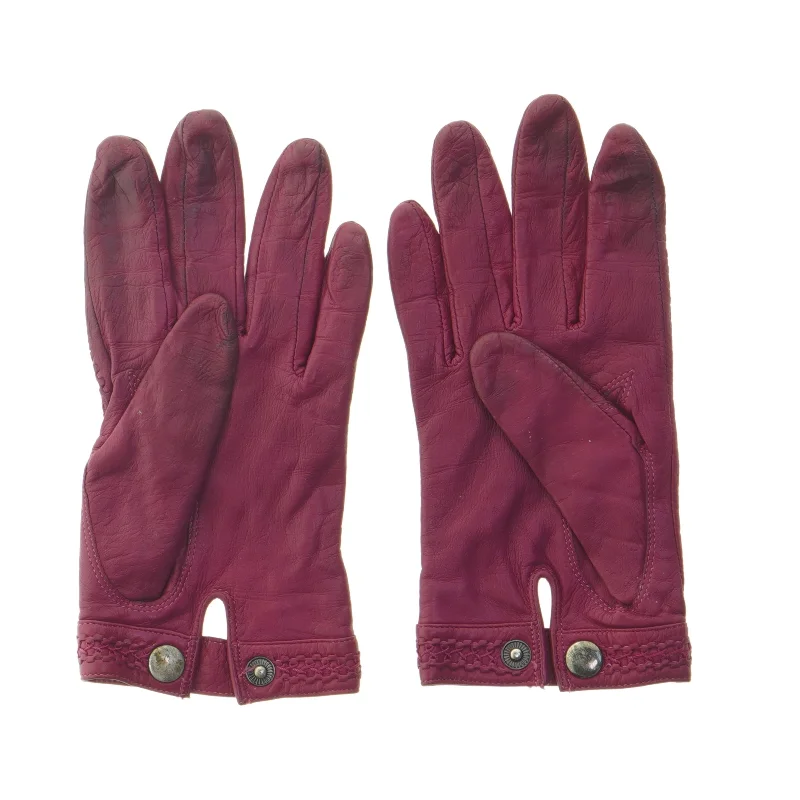 Læderhandsker i bordeaux farve fra Markberg (str. 20 cm)