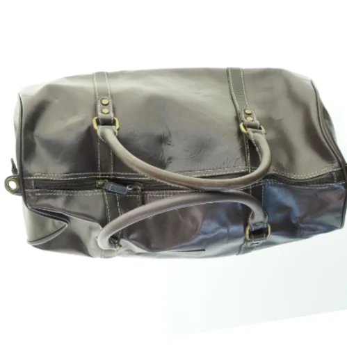 Brun lædertaske fra McGregor (str. 52x23 cm. højde 25 cm)