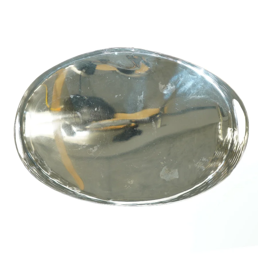 Hammerslået stål fad / bakke fra Sia (str. 38 cm)