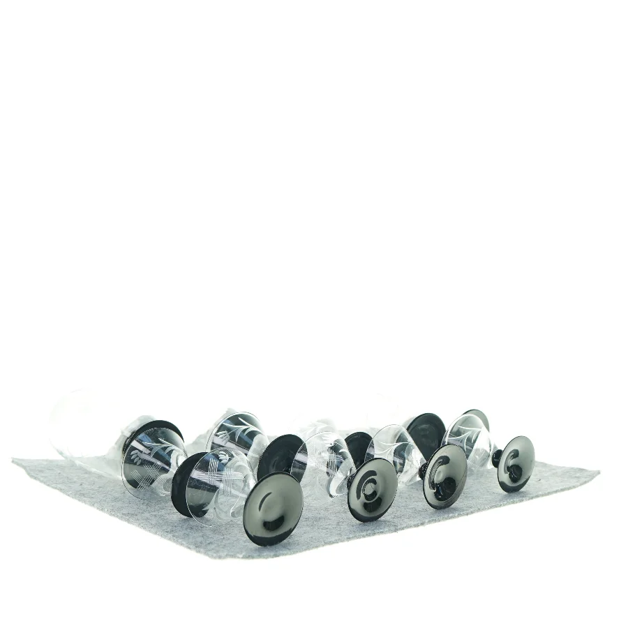 Lyngby Glas, Urania - med ranke (str. 5 x 12 og 3 x 7) i alt 11 stk