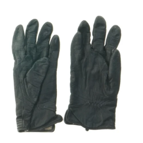 Sorte læderhandsker fra Markberg (str. 23 cm)