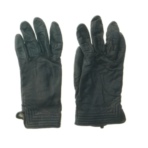 Sorte læderhandsker fra Markberg (str. 23 cm)