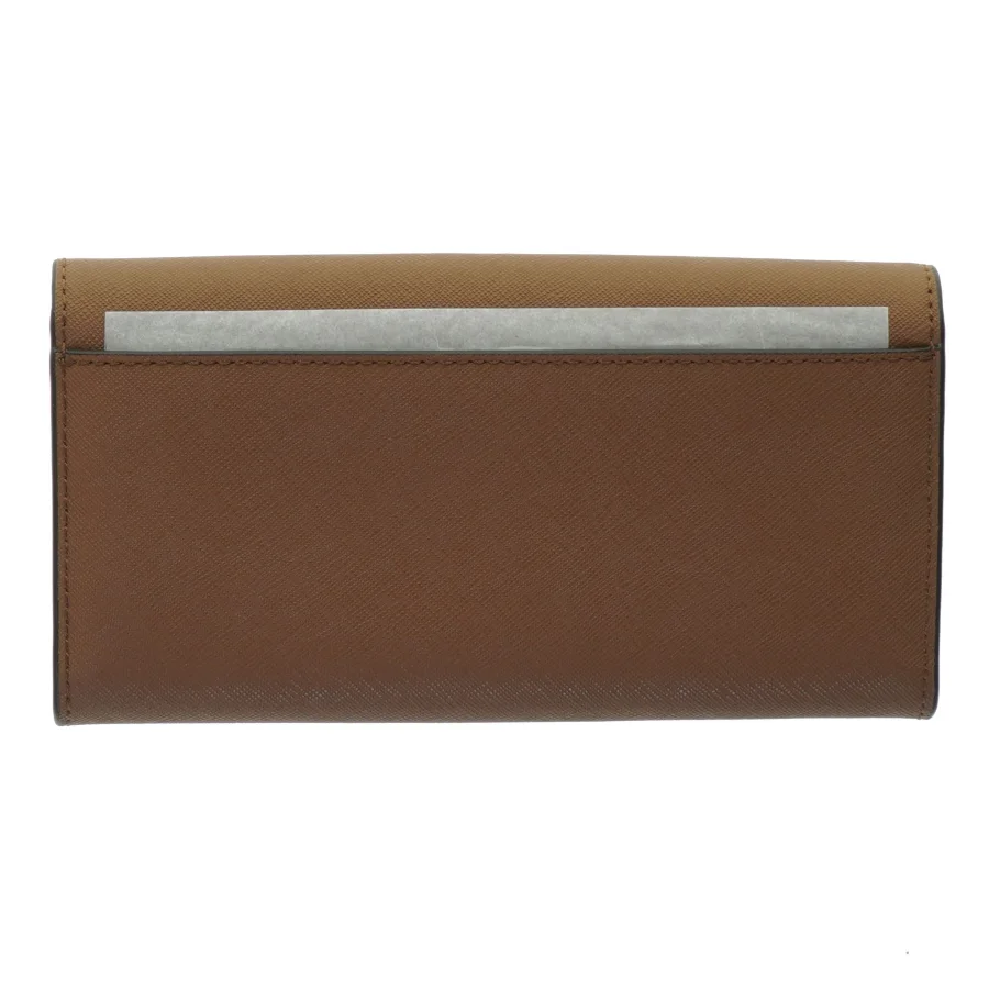 Cognacfarvet dame læderpung Jet Set fra Michael Kors (str. 19x10 cm)