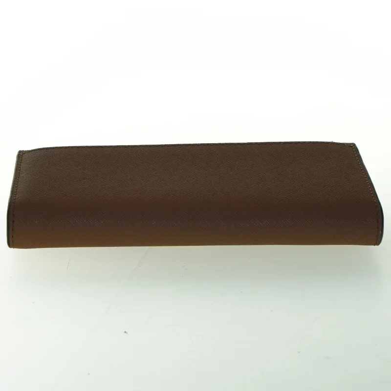 Cognacfarvet dame læderpung Jet Set fra Michael Kors (str. 19x10 cm)