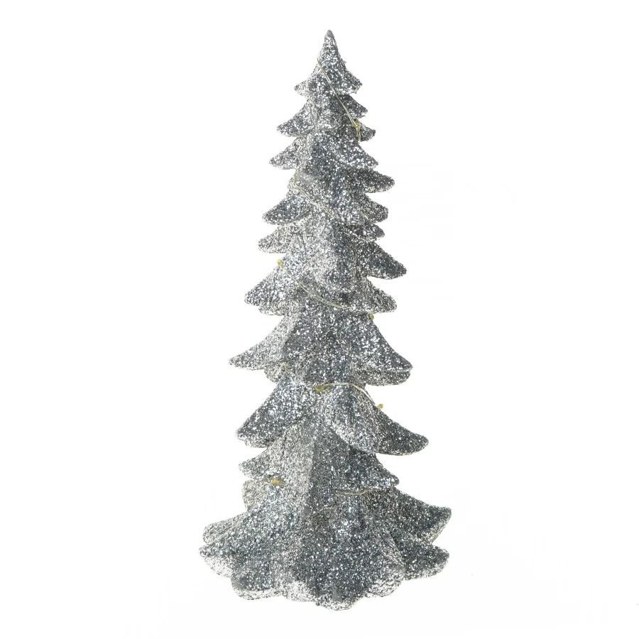 Glitrende juletræ dekoration (str. 25 cm)