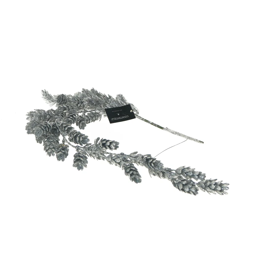 Dekorationsgren med glimmer (str. 80 cm)