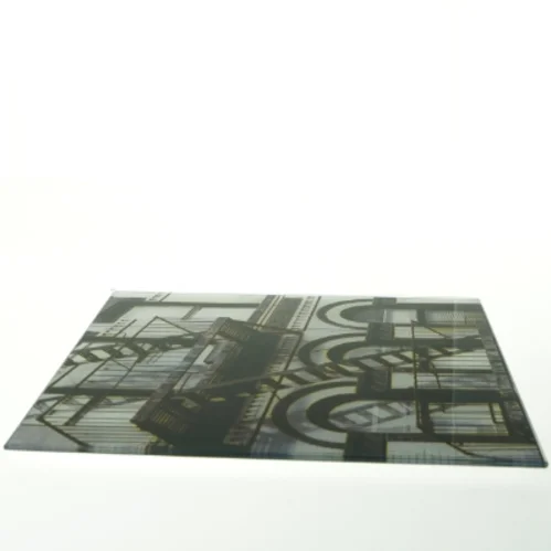 Fotoplade med brandtrappe motiv (str. 30 x 30 cm)