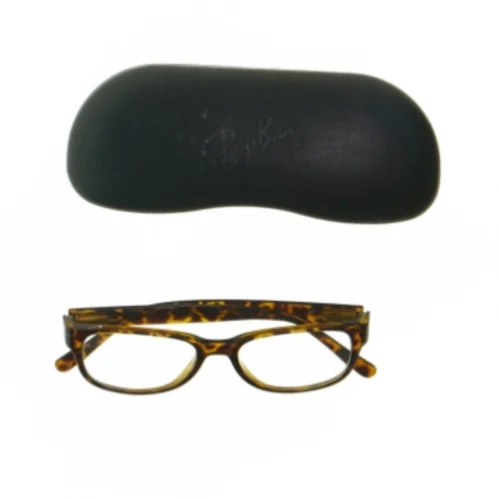 Tortoise-shell briller med Ray-Ban etui (str. 14 cm)