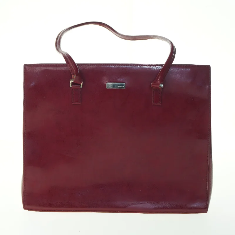 Rød taske fra Lloyd (str. H 28, B 35, D 8 cm)