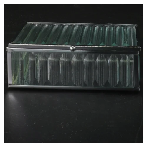 Dekorativ glasboks (str. 13x9x4,5 cm)