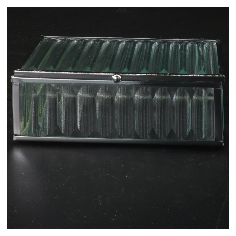 Dekorativ glasboks (str. 13x9x4,5 cm)