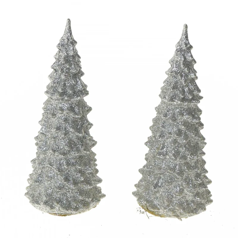 Glitrende LED juletræer