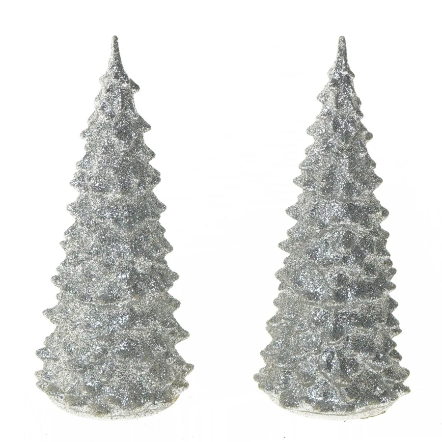 Glitrende juletræsdekorationer (str. 17 cm)