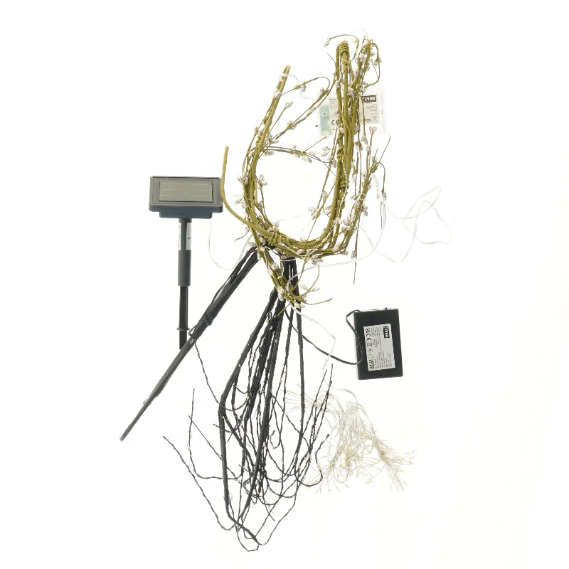 Solcelle lysdekorationer med grene fra Jysk