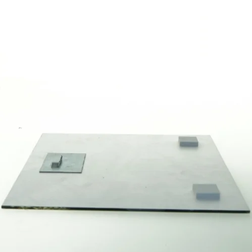 Trykt billede på glas -  af togstation (str. 30 x 30 cm)