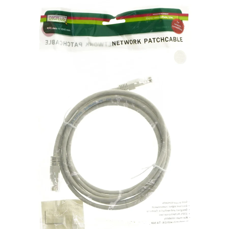 Netværkskabel CAT6 2 meter fra Digitus (str. 200 cm)